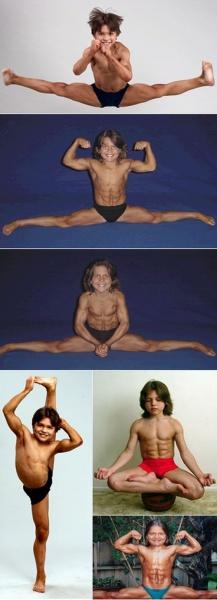 Richard Sandrak enfant bodybuilder