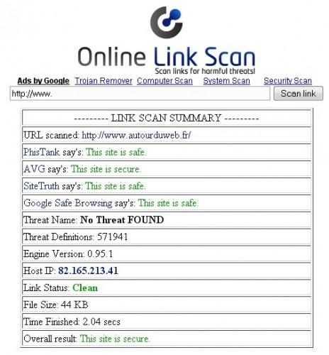 onlinelinkscna autour du web 464x500 Online Link Scan, prenez des précautions avant douvrir une page Web