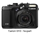 Comparatif Compacts : Canon G10