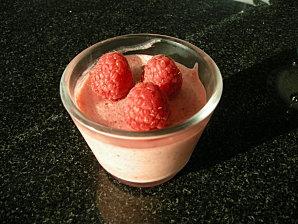 Délice mousseux fraises et framboises