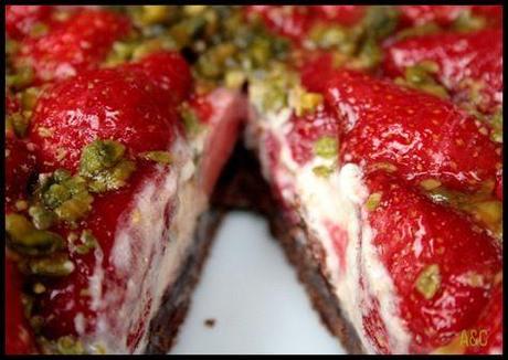 tarte aux fraises sur sabé chocolat