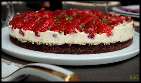 tarte aux fraises sur sabé chocolat (1)