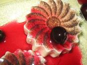 Fleurs panna cotta cerises amarena!!!!