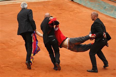 incident roland garros finale 2009 intrus supporter espagnol
