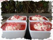 Soupe de fraises & mousse fromage blanc