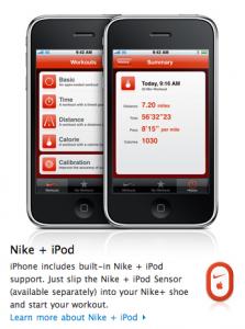 Kit Nike + iPod - iPhone 3GS