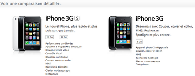 iPhone 3G S et iPhone OS 3.0