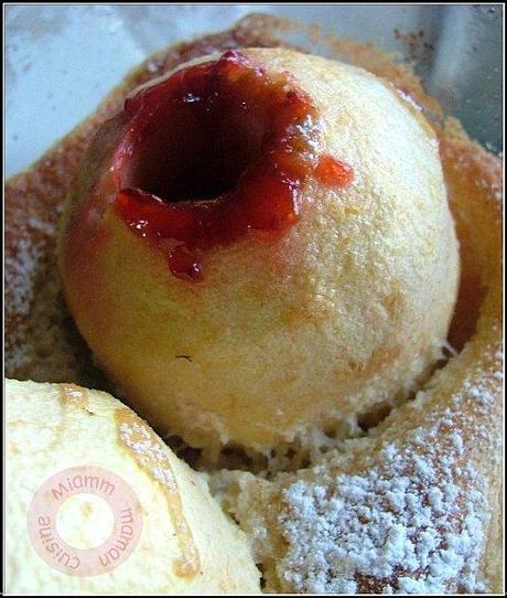 Pommes au four sur lit d'amandine