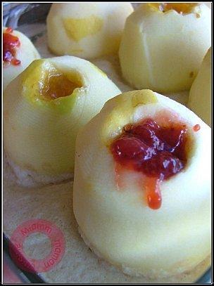 Pommes au four sur lit d'amandine