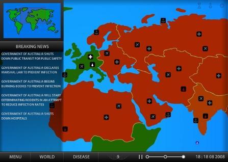 Pandemic - carte du monde