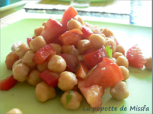 Salade de pois chiches à l'orientale