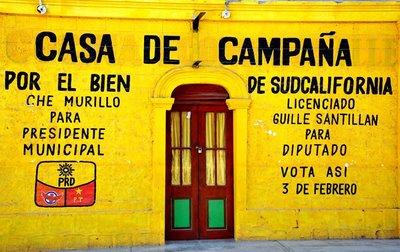 Mexique - Basse Californie - La maison jaune à Mulegé
