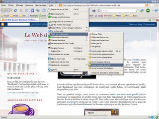 Trouver le profil de Firefox via le menu Outils