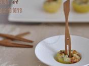 Pommes terre farcies roquefort- ricotta estragon pour l'apéro