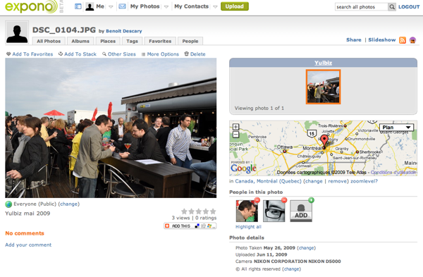 expono partage 2 Expono, une plateforme sociale d’hébergement de photo [invitations]