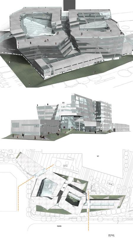 Université de Vienne par Eric Owen Moss Architects