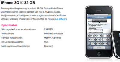 iPhone 3GS : fuite chez T-Mobile Hollande
