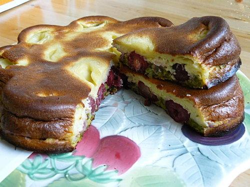 CLAFOUTIS CERISES/PISTACHES