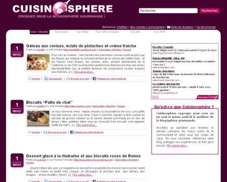 Venez croquer dans la blogosphère gourmande : Cuisinosphère est en ligne !