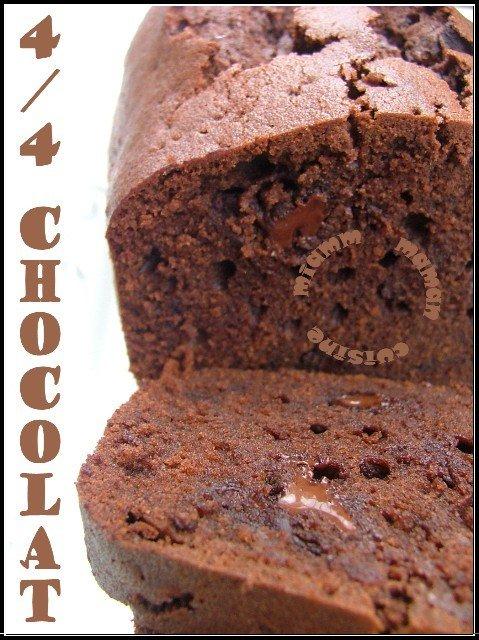 Quatre quarts double saveur chocolat