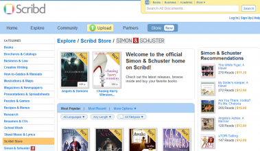 Le YouTube du livre, Scribd, ouvre une boutique Simon & Schuster