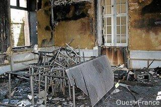 De gros dégâts après l'incendie de l'aumônerie