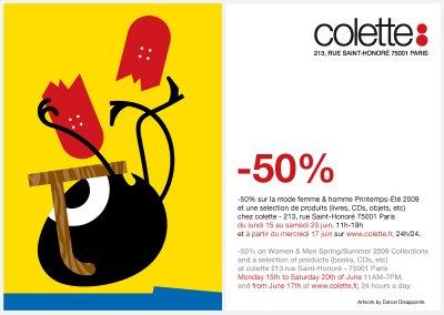 Flash news -50% chez colette