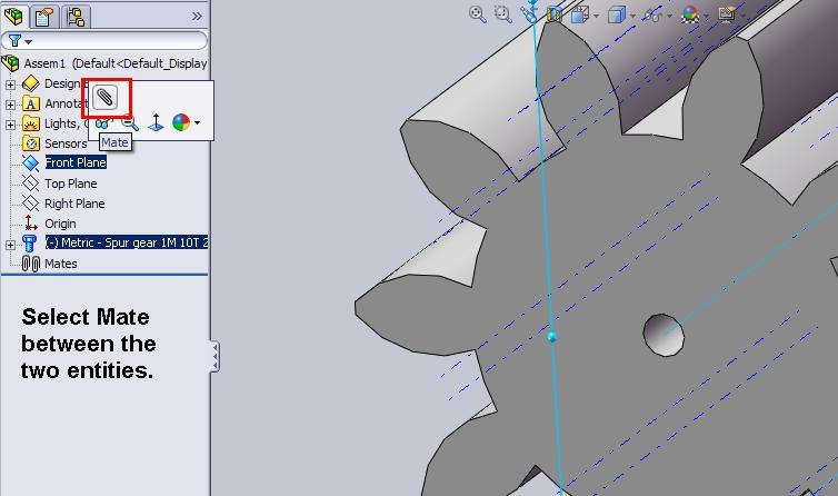 How to animate simple Spur Gear in SolidWorks