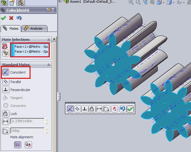 How to animate simple Spur Gear in SolidWorks