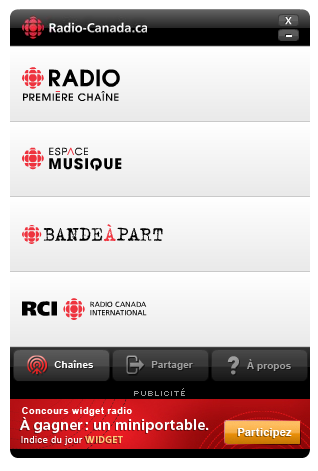 Après Corus, la RADIO de Radio-Canada sur Mac et iPhone