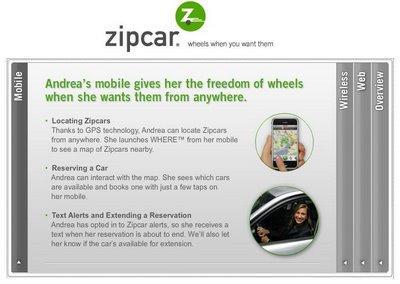 Réserver sa voiture avec l'appli iPhone Zipcar