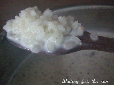 ≈ RIZ AU LAIT À LA VANILLE SUR LIT DE COMPOTE MAISON ≈