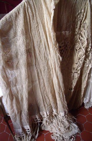 Pair of lace curtains