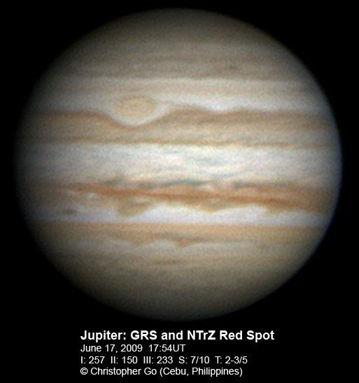 Formation dune grande tache rouge sur Jupiter