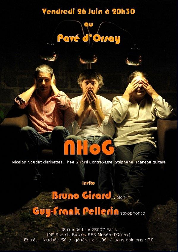 nHog trio - Bruno Girard - Guy-Frank Pellerin - 26 juin, Pavé d'Orsay
