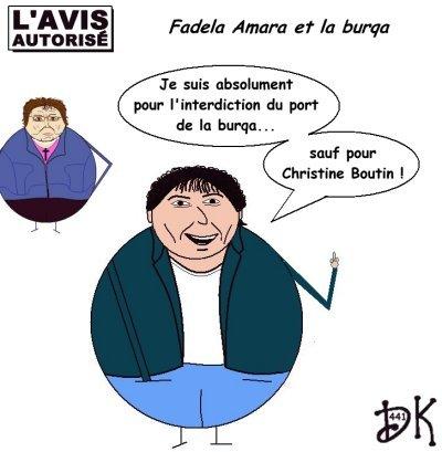 Tags : 50 parlementaires, interdire la burqa, Afghanistan, tradition musulmane, voile islamique, interdiction, Islam de France, Nicolas Sarkozy, communautarisme, ministre de l'intérieur, mosquées salafistes, radicalité, extrèmisme, gauche, PS, parti socialiste, Manuel Valls, racisme, l'avis autorisé, dessin humoristique, gag politique, Fadela Amara, féministre, humour, image, joke