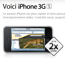 L'iPhone 3G S : 176 applications désormais disponibles.