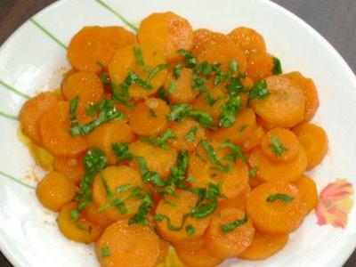 Délicieuse salade de carotte à l'huile d'argan