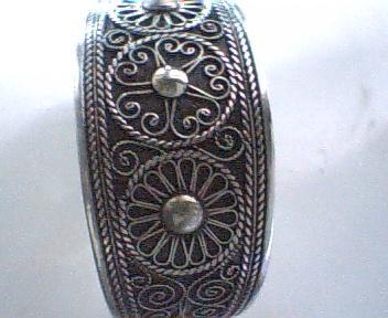bracelet d'artisanat marocain en argent