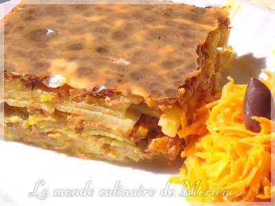 Gratin de courgettes et pommes de terre a la Bolognaise