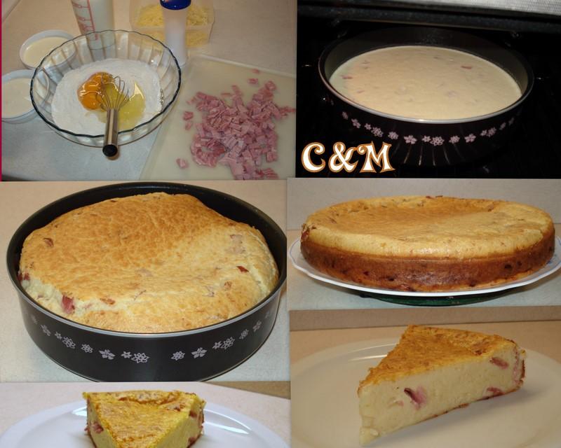 Far breton façon tourte au jambon fromage