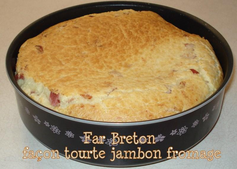 Far breton façon tourte au jambon fromage