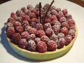 Tarte pistache framboises crème légère...