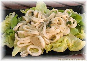Salade de calamars à la citronnelle