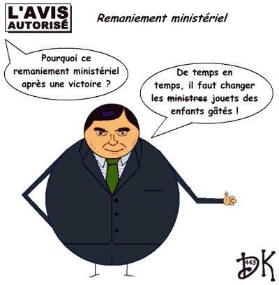  Tags : remaniement ministériel, François Fillon, Nicolas sarkozy, ministres, gouvernement, UMP, droite décomplexée, jouets, enfants gâtés, victoire aux européennes, congrès de Versailles, l'avis autorisé, dessin humoristique, gag politique, humour, image, joke