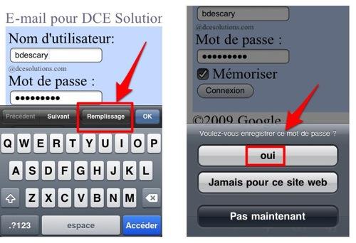 remplissage automatique safari iphone iPhone 3.0: 10 autres astuces!