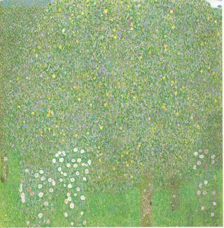 Klimt - Rosiers sous les arbres, vers 1905