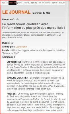 Marseille , La Tribune gagne le sud