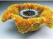 Sculptures crayons couleurs Jennifer Maestre