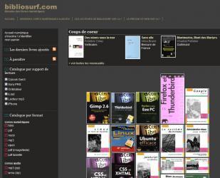 Bibliosurf lance sa librairie numérique avec 1000 titres